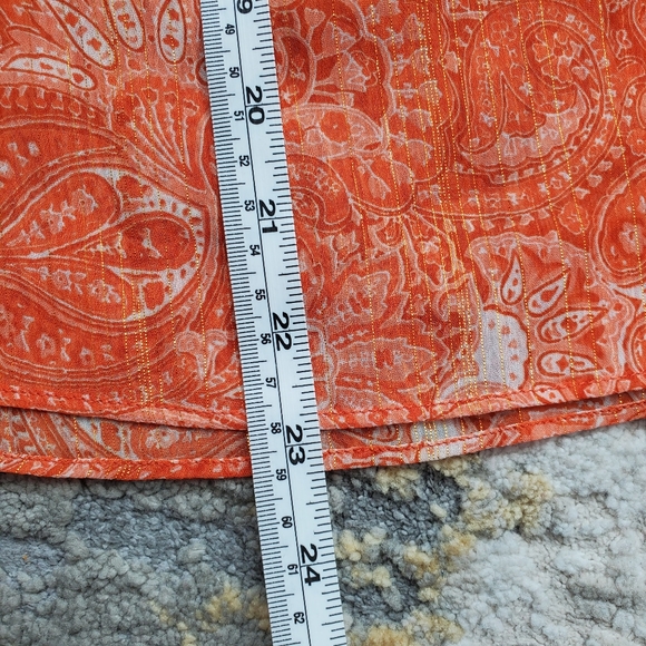 Michael Kors Paisley-Print Off-The-Shoulder Top - Picture 13 of 15